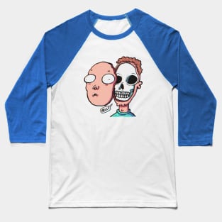 Skull face Baseball T-Shirt